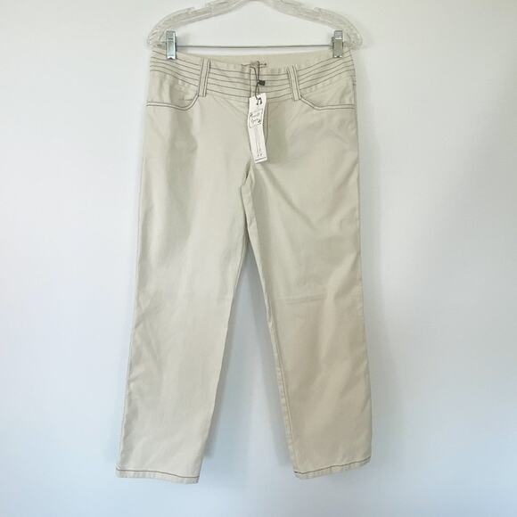 Nanette Lepore Beige Ribbon Candy Skinny Jean Pants NWT - Picture 1 of 11